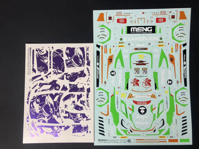 ミニチュアデカール 1/24 メルセデス AMG GT3 Evo. TORO レーシング