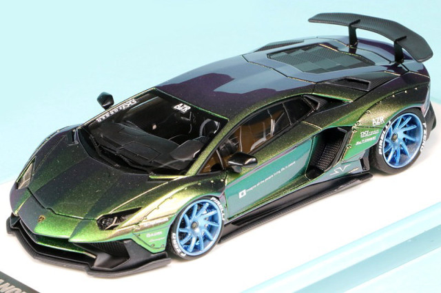 Miniature Specials 1/43 LB★PERFORMANCE アヴェンタドール LP750-4 SV カメレオングリーン002　MS43001CG002