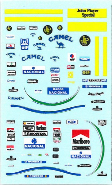 MSMクリエイション 1/18 アイルトン・セナ フィギュア デカール