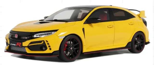 [予約] オットー 1/18 ホンダ シビック タイプR (FK8) ユーロスペック 2020 (イエロー) 限定生産品　OTM1111