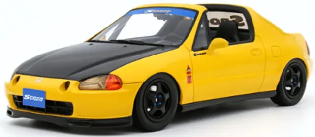 [予約] オットーモビル 1/18 ホンダ シビック デルソル スプーン イエロー　OTM1154