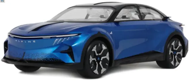 [予約] オットーモビル 1/18 アルピーヌ A390 β 2024 ブルー　OTM1214