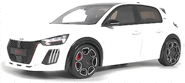 [予約] オットーモビル 1/18 プジョー E-208 GTI 2026 ホワイト　OTM1398