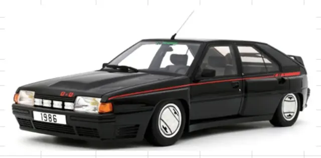 [予約] オットーモビル 1/18 シトロエン BX 4TC シリーズ 200 1985 ブラック 限定生産品 OTM763