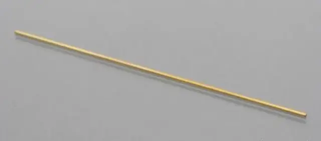 エコーモデル 精密真鍮パイプ 外形1.0mm 内径0.8mm 長さ 100mm 1本入り　P1008