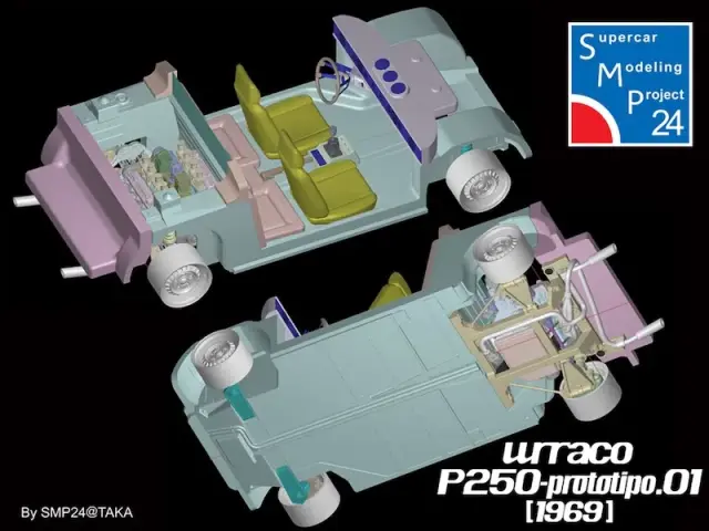 SMP24 1/24 レジンキット ランボルギーニ ウラッコ P250 プロト