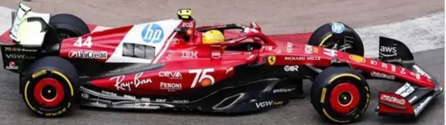 [予約] ミニチャンプス 1/12 フェラーリ SF-25 シャルル ルクレール イタリアGP 2025　PBBR127C44