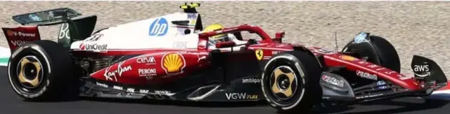 [予約] ミニチャンプス 1/12 フェラーリ SF-25 ルイス ハミルトン イタリアGP 2025　PBBR127D44