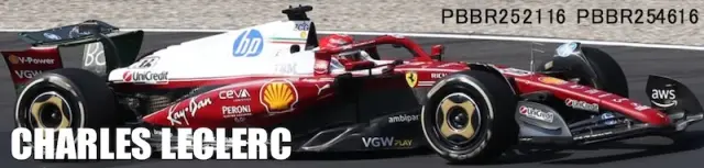 [予約] BBR/ミニチャンプス 1/43 フェラーリ SF-25 シャルル・ルクレール イタリアGP 2025 フィギュア付　PBBR254616