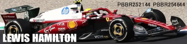 [予約] BBR/ミニチャンプス 1/43 フェラーリ SF-25 ルイス・ハミルトン イタリアGP 2025  フィギュア付　PBBR254644