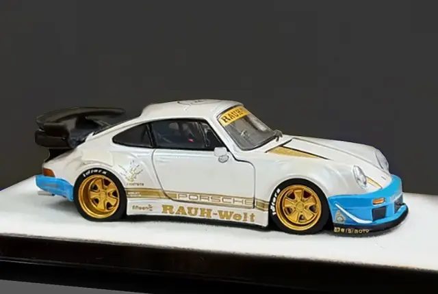 予約] PGM 1/64 ポルシェ RWB 930 マットホワイト ノーマル台座 PGM