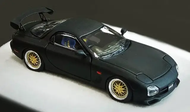 [予約] PGM 1/64 マツダ RX-7 マットブラック 通常台座　PGM-640805-1