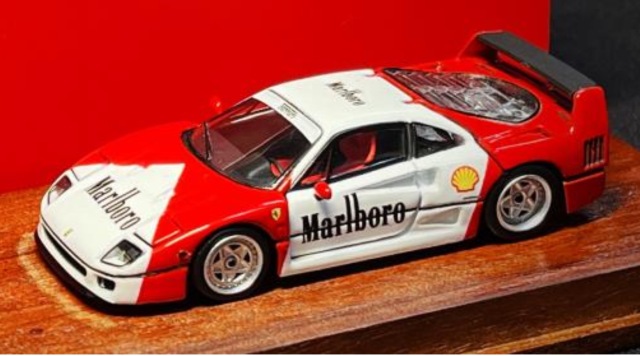 [予約] PGM (Private goods model) 1/64 フェラーリ F40 マルボロカラー フル開閉モデル ノーマル台座　PGM-640903-1
