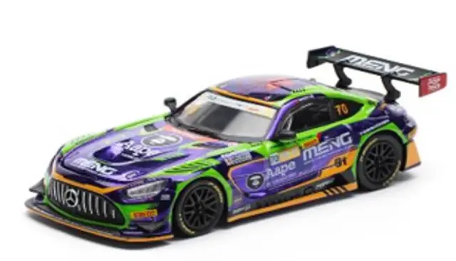 [予約] ポップレース 1/64 エヴァRT初号機 メルセデスAMG GT3 EVO マカオGP 2023　PR640196