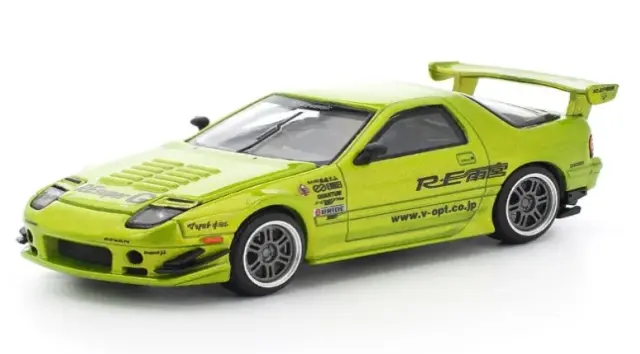 [予約] POPレース 1/64 マツダ RX-7（FC3S） RE:雨宮 ルミナスグリーン PR640344