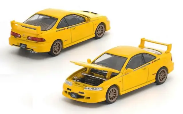 [予約] ポップレース 1/64 ホンダ インテグラ 無限 DC2 イエロー　PR640377