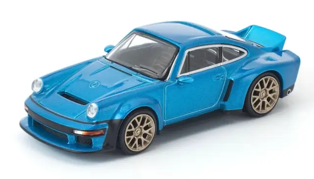 予約] POPレース 1/64 シンガー DLS ターボ メタリックブルー PR640449