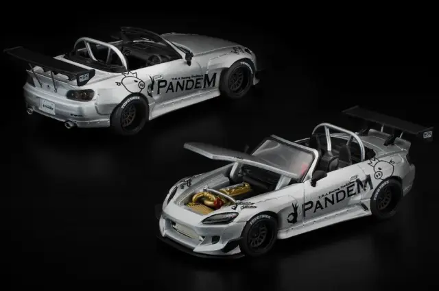 [予約] POPレース 1/64 パンデム ホンダ S2000 シルバー　PR640451