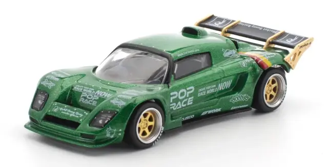 [予約] ポップレース 1/64 パンデム ロータス エリーゼ グリーン　PR640494