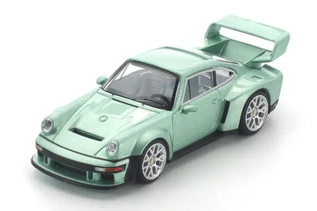 [予約] ポップレース 1/64 ポルシェ シンガー DLS ターボ アイスグリーン　PR640495