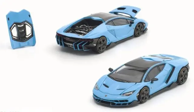 [予約] ポップレース 1/64 ランボルギーニ チェンテナリオ ブルー ケフェウス　PR640525
