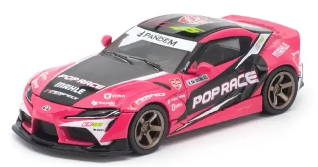 [予約] ポップレース 1/64 トヨタ パンデム GRスープラ FDJ2 ヴァレンティーナ ピアズ　PR640547