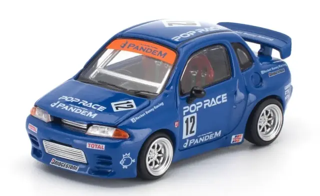 [予約] ポップレース 1/64 スズキ ツイン パンデム QR32 ブルー　PR640572