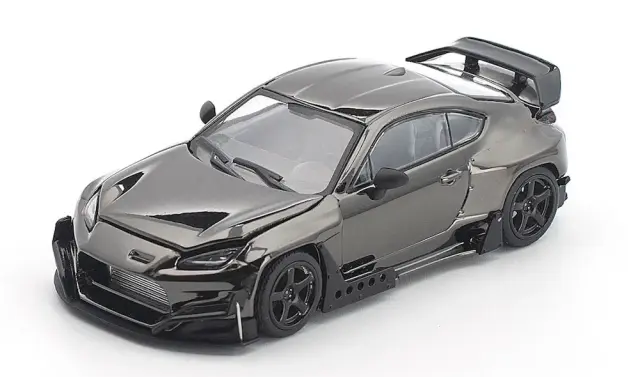[予約] ポップレース 1/64 パンデム トヨタ GR86 ダーククローム　PRDC014