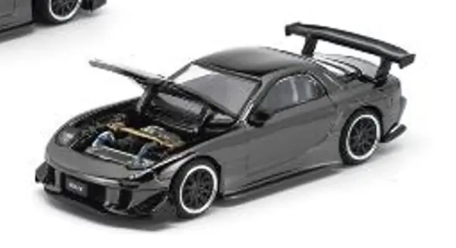 [予約] ポップレース 1/64 マツダ RX-7 RE雨宮 ダーククローム　PRDC016