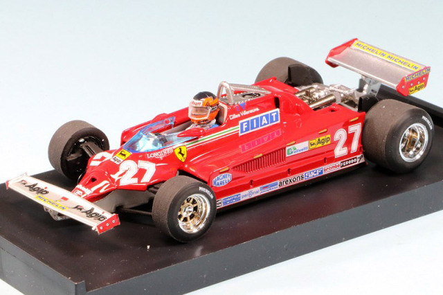 ブルム 1/43 フェラーリ 126C2 イタリアGP 1981 G.ビルヌーブ (ドライバーフィギュア付)　R390-CH