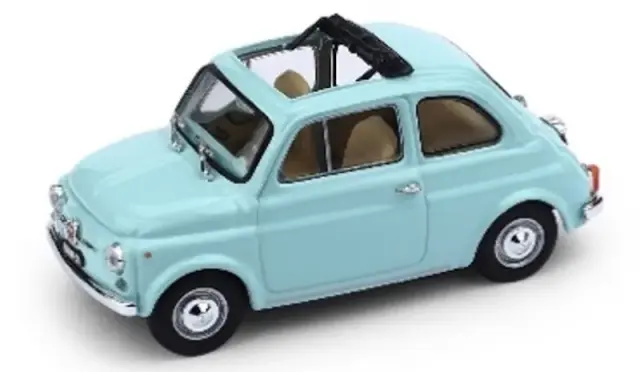 [予約] ブルム 1/43 フィアット 500F オープン 1965-72 マリンブルー　R45407