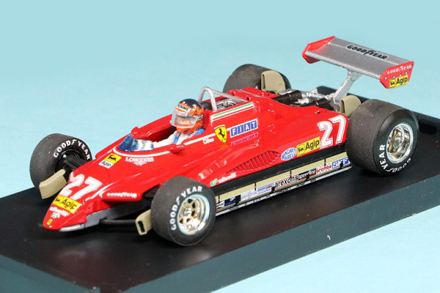 ブルム 1/43 フェラーリ 126 C2 ブラジルGP 1982 G.ヴィルヌーブ (ドライバー付)　R593-CH