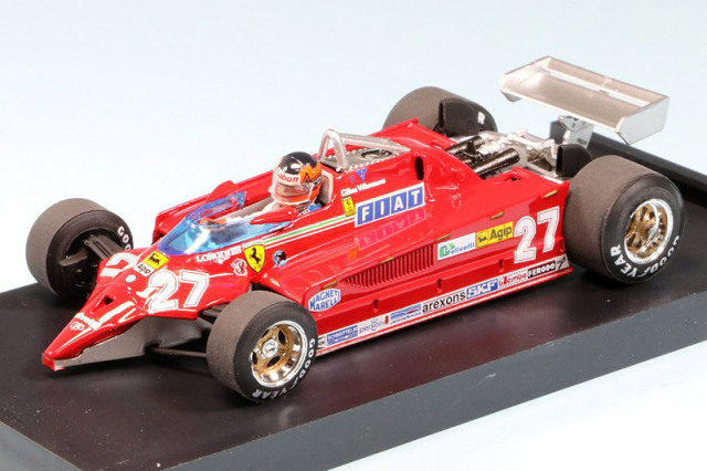 ブルム 1/43 フェラーリ 126CK ターボ 1981 G.ビルヌーブ (ドライバーフィギュア付)　R646-CH