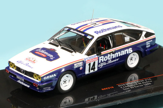 イクソ 1/43 アルファロメオ GTV6 ツール ド コルス 1986 3rd No.14　RAC318