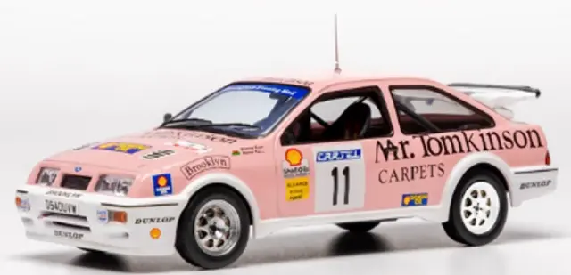 [予約] イクソ 1/43 フォード シエラ RS コスワース 1989 カーテル国際ラリー No.11 G.エヴァンス / H.デイビー　RAC455