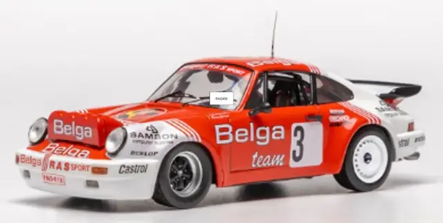 [予約] イクソ 1/43 ポルシェ 911 SC/RS 1985 サーキット デ アルデンヌ No.3 R.ドルーグマンズ / R.ヨーステン　RAC458