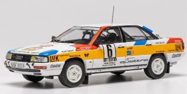 [予約] イクソ 1/43 アウディ 200 クワトロ 1988 ラリー ドイチュラント No.6 A シュヴァルツ/ K ウィチャ　RAC460LQ