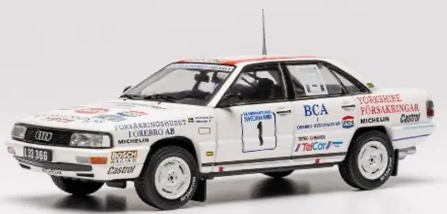 [予約] イクソ 1/43 アウディ 200 クワトロ 1989 ラリー スウェーデン No.1 S ブロンクヴィスト / B メランダー　RAC470SB07S