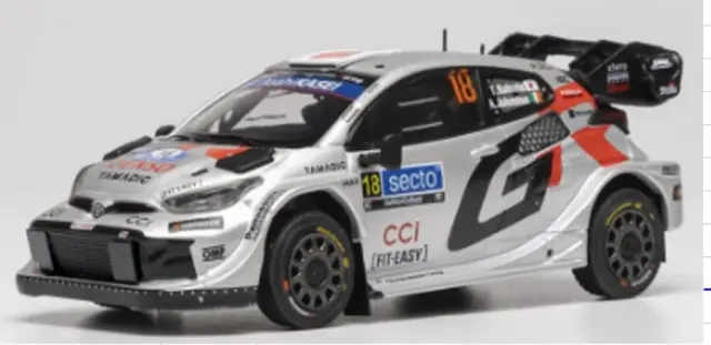 [予約] イクソ 143 トヨタ GRヤリス ラリー1 2025 ラリー フィンランド No.18 T.勝田 / A.ジョンストン　RAM1008