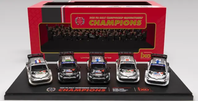 [予約] イクソ 1/43 トヨタ GRヤリス ラリー1 No.69 No.33 No.5 2025 セントラルヨーロピアンラリー & No.17 No.18 2025 ラリーサウジアラビア WRCマニュファクチャラーズチャンピオン2025 5台セット RAM1014SET5　