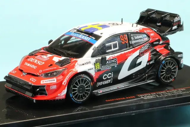 イクソ 1/43 トヨタ GR ヤリス ラリー1 2026 ラリー モンテカルロ ウィナー No.99 オリバー ソルベルグ / エリオット エドモンドソン　RAM1025A