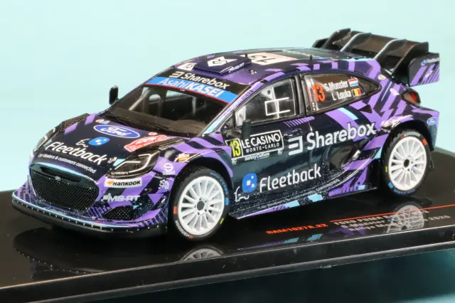 イクソ 1/43 フォード プーマ ラリー1 2026 ラリー モンテカルロ No.13 グレゴワール ミュンスター／ルイ ルカ　RAM1027A