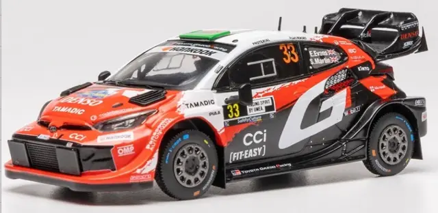 [予約] イクソ 1/43 トヨタ GR ヤリス Rally1 2026年 ラリースウェーデン ウィナー No.33 E.エヴァンス　RAM1034A