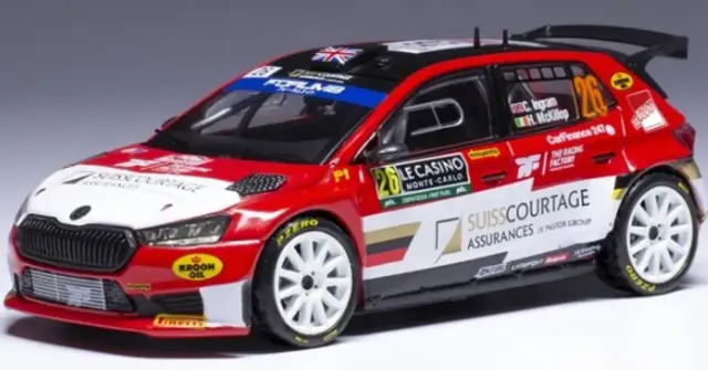 [予約 イクソ 1/43 シュコダ ファビア RS Rally2 2024 モンテカルロラリー No.26 Ingram　RAM922SPLQ
