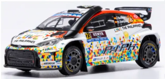 [予約] イクソ 1/43 トヨタ GR ヤリス ラリー2 2025 ラリーケニア WRC2 ウィナー No.23 J.ソランズ/R.サンファン　RAM998