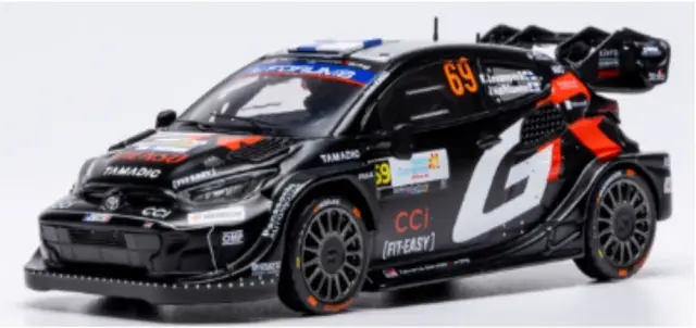 [予約] イクソ 1/43 トヨタ GR ヤリス ラリー1 2025 ラリー イスラス カナリアス ウィナー No.69 K.ロバンペラ/J.ハルトゥネン　RAM999A