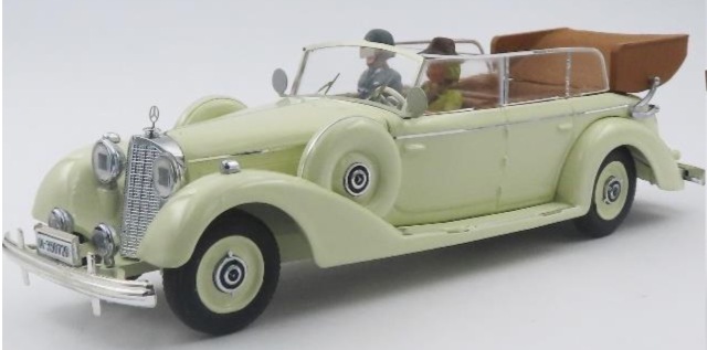 [予約] リオ 1/43 メルセデス ベンツ 770K オープンカー 1938 エヴァ・ブラウン＆親衛隊運転士 フィギュア付　RIO4490_2P