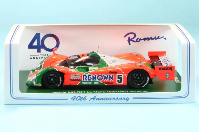 [予約] 40周年記念商品 ロム特注スパーク 1/43 マツダ MX-R01 ルマン 1992 ローウイングテスト　ROMU062