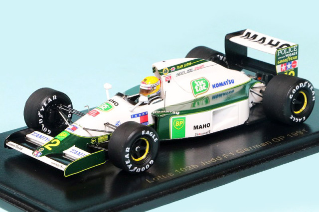 レースランド特注スパーク 1/43 ロータス 102B ジャッド V8 ドイツGP 1991 M.バーテルズ　RS1747