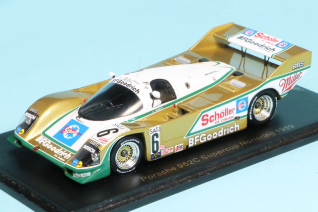 レースランド特注スパーク 1/43 ポルシェ 962C スーパーカップ ノリスリンク 1989 2nd J.アンドレッティ No.6　RS1759